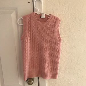 J. Crew Pink Sweater Vest small